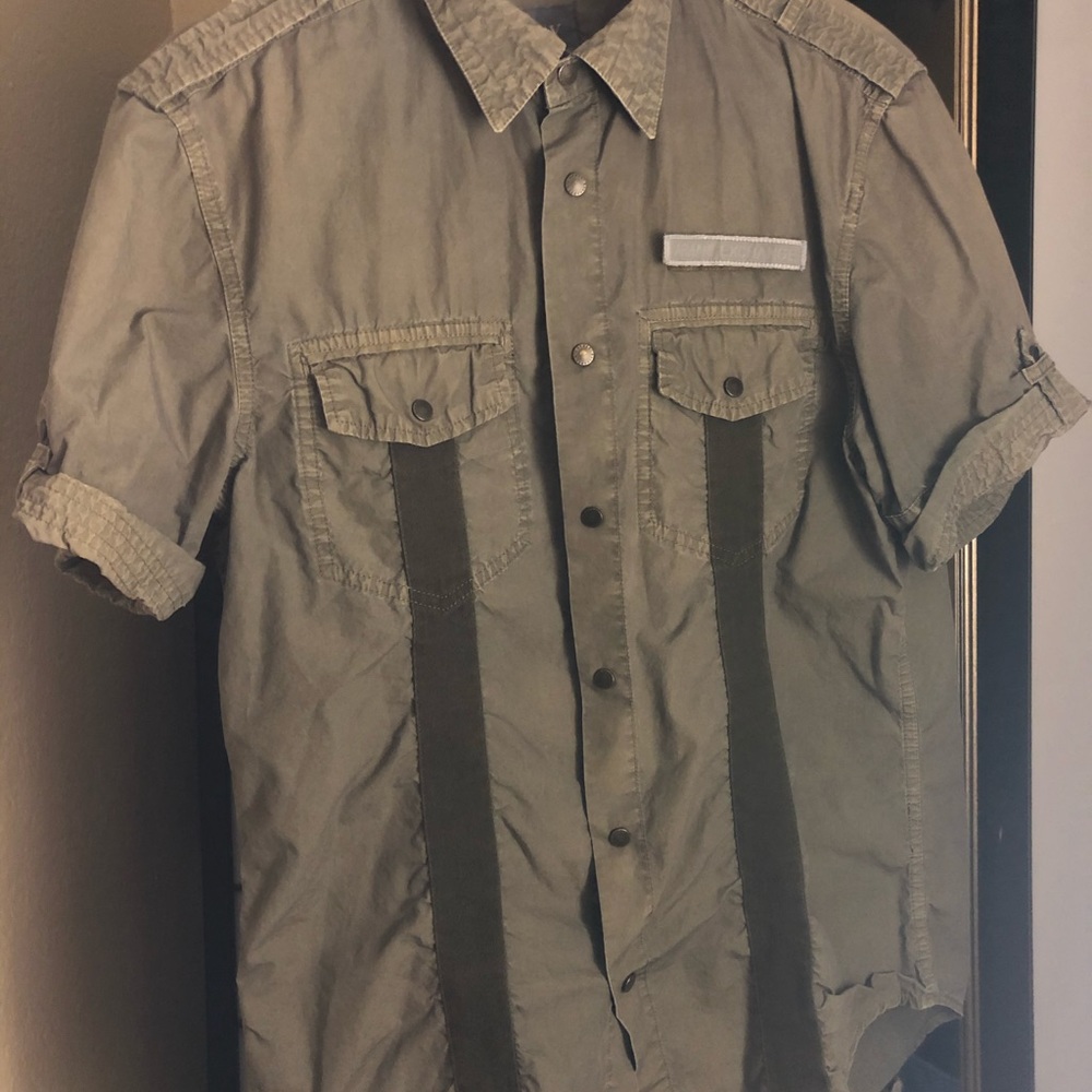 Armani Exchange military shirt green size M